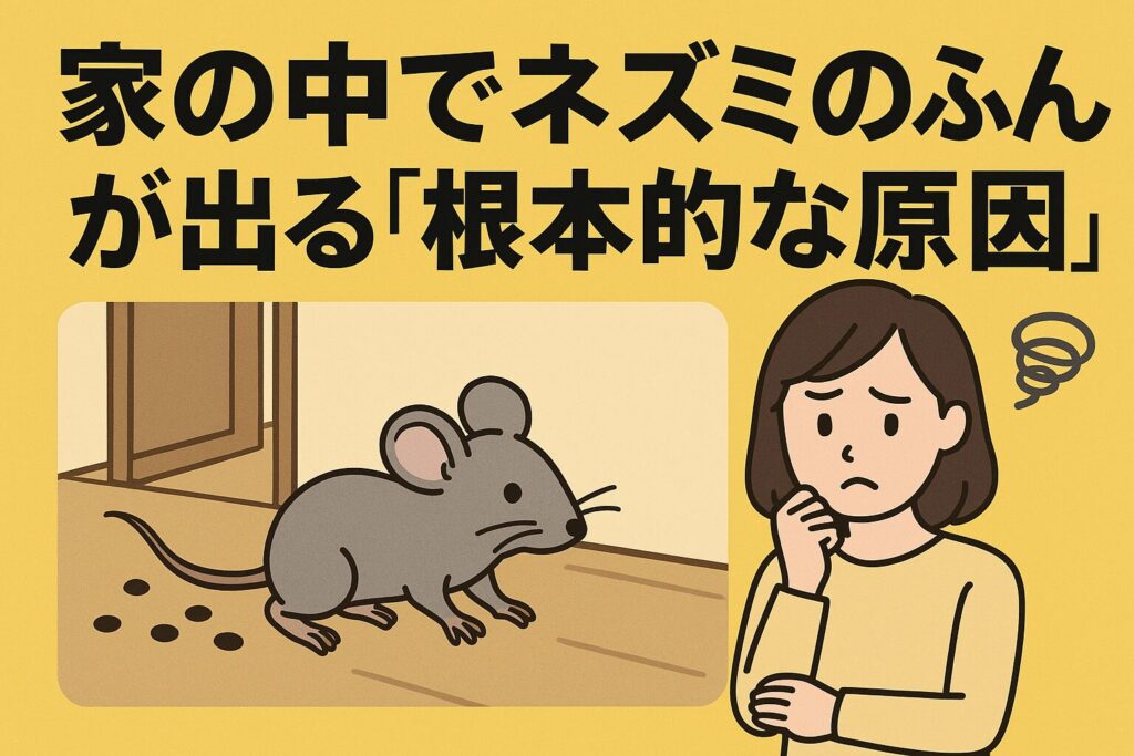 家の中でネズミのふん原因