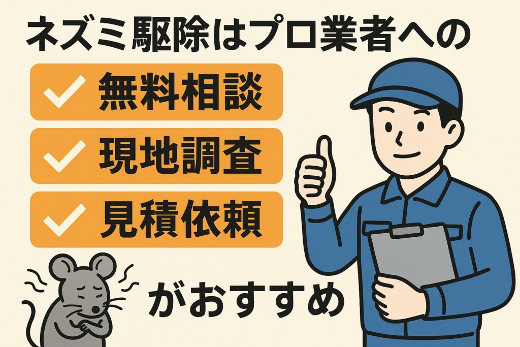 ネズミ駆除業者おすすめ