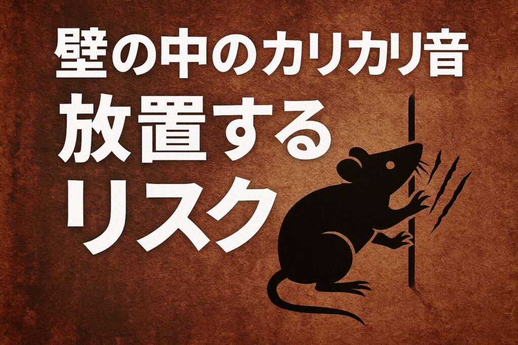 壁の中のカリカリ音リスク