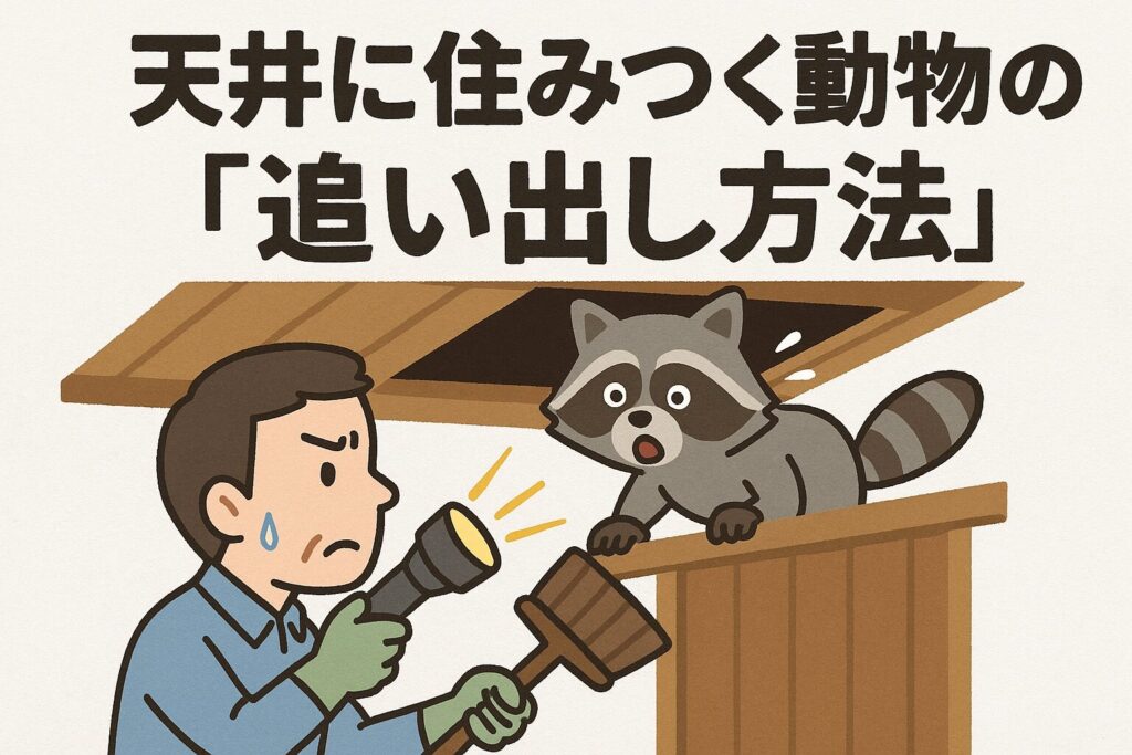 天井の動物追い出す方法