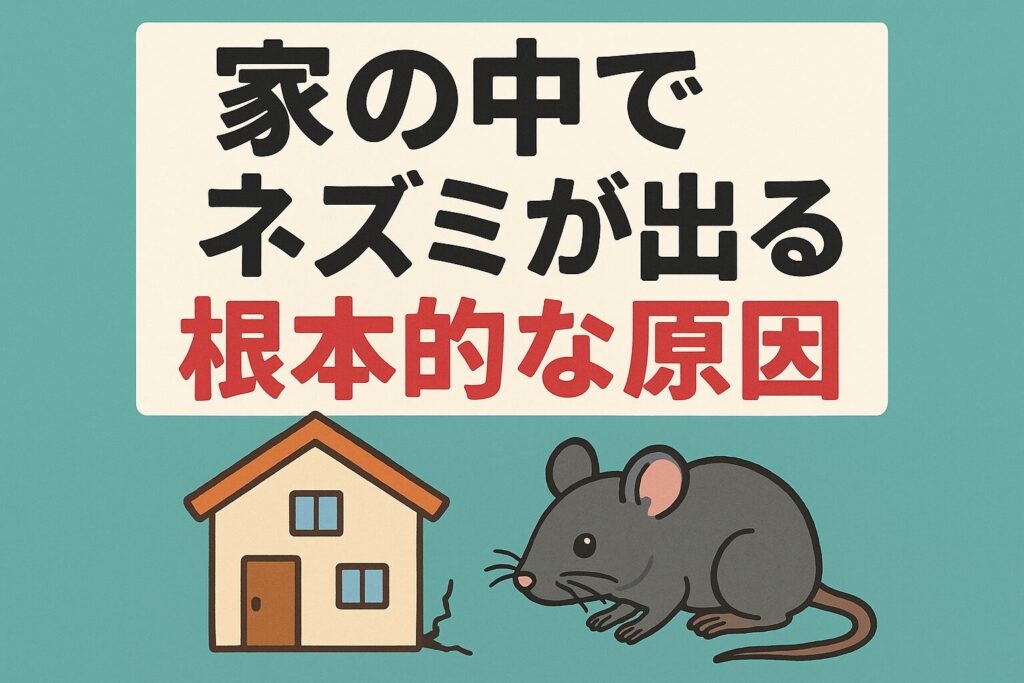 家の中でネズミ原因