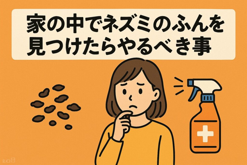 家の中ネズミのふんやるべき