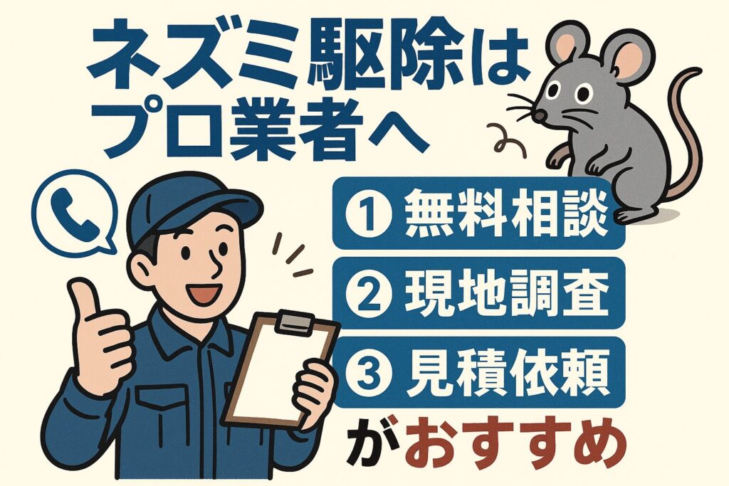 ネズミ駆除業者おすすめ