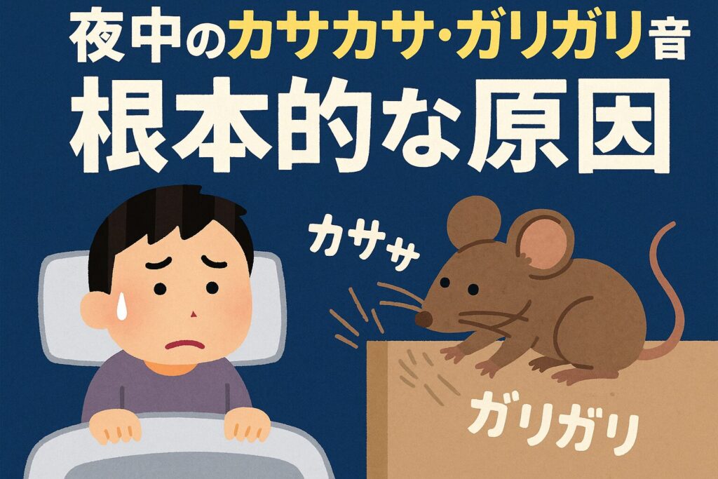 夜中カサカサガリガリ原因