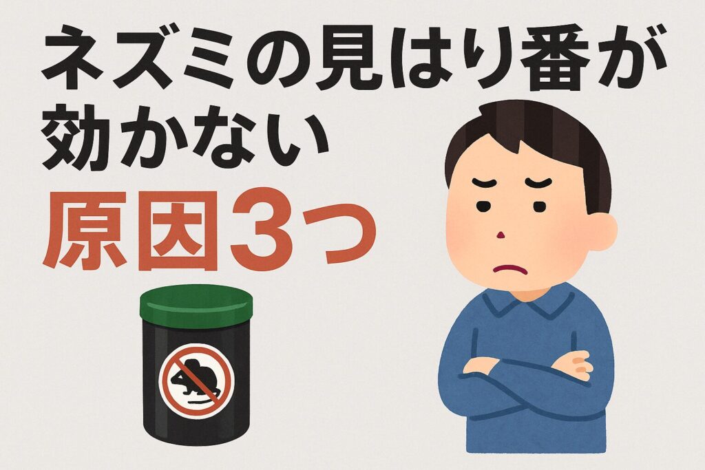 ネズミみはり番効かない原因