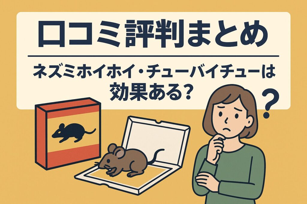 ネズミホイホイのチューバイチュー口コミ評判
