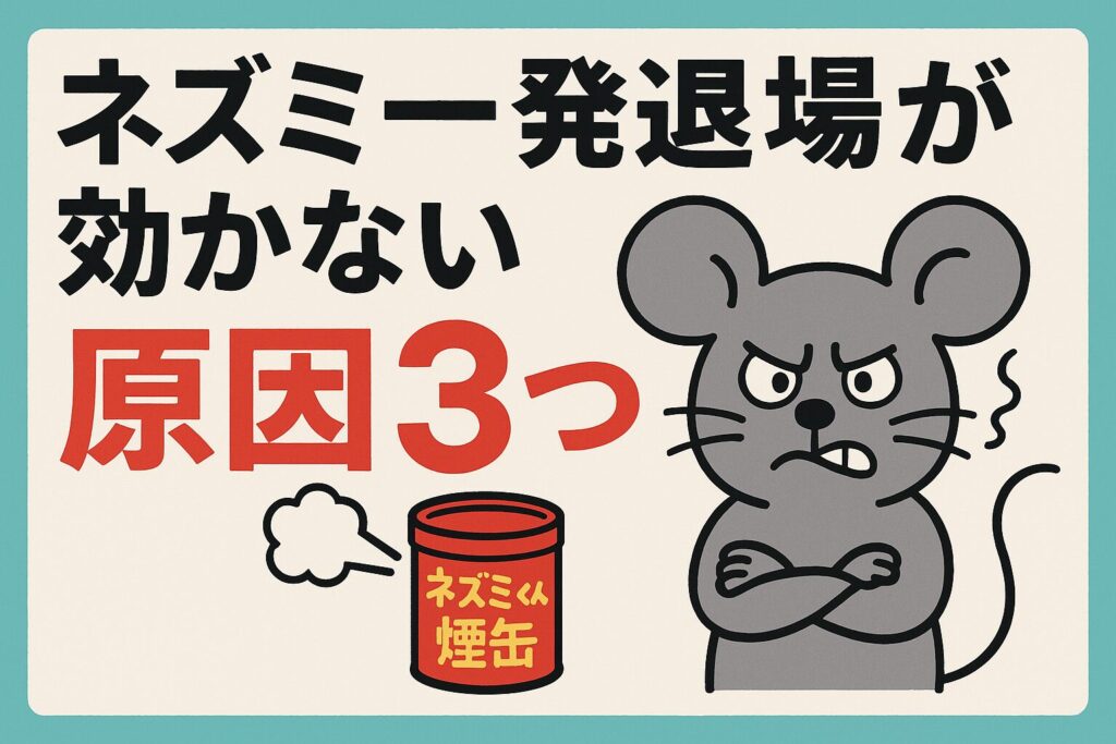 ネズミ一発退場が効かない原因
