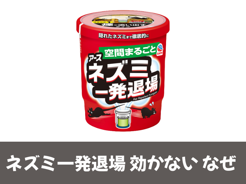 ネズミ一発退場効かないなぜ