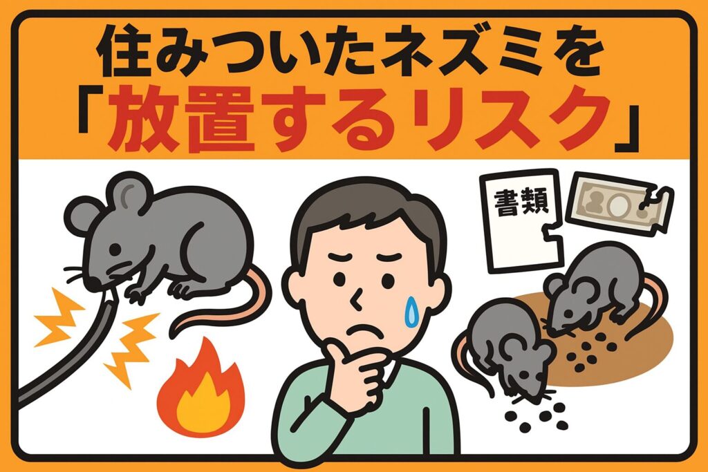 住みついたネズミリスク
