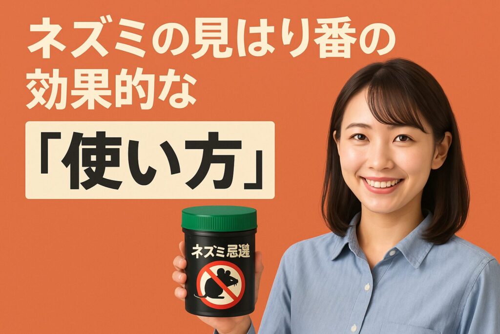 ネズミのみはり番効果的な使い方