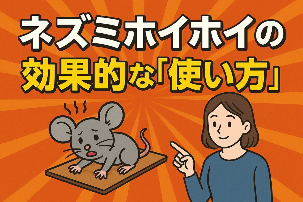 ネズミホイホイ効果的な使い方