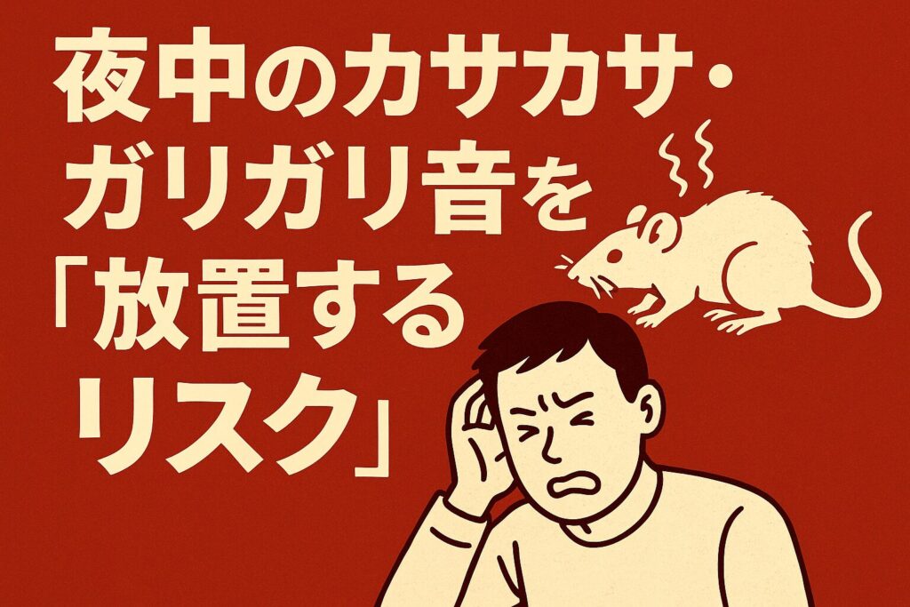 夜中カサカサガリガリリスク