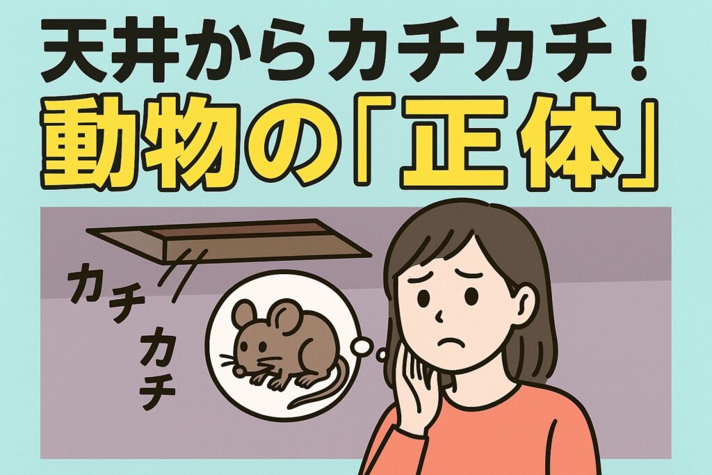 天井からカチカチ