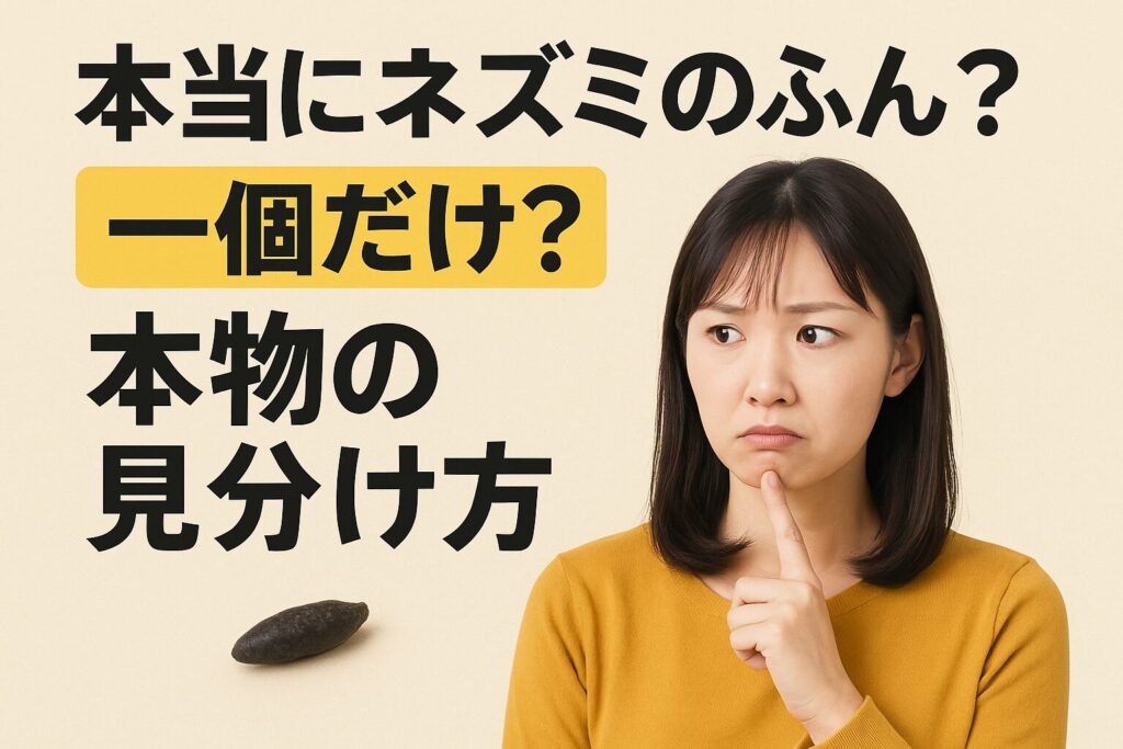 ネズミのふん一個だけ