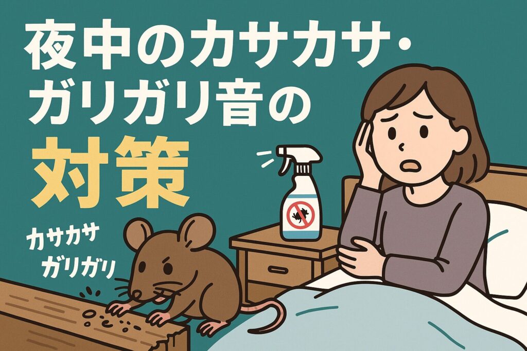夜中カサカサガリガリ対策