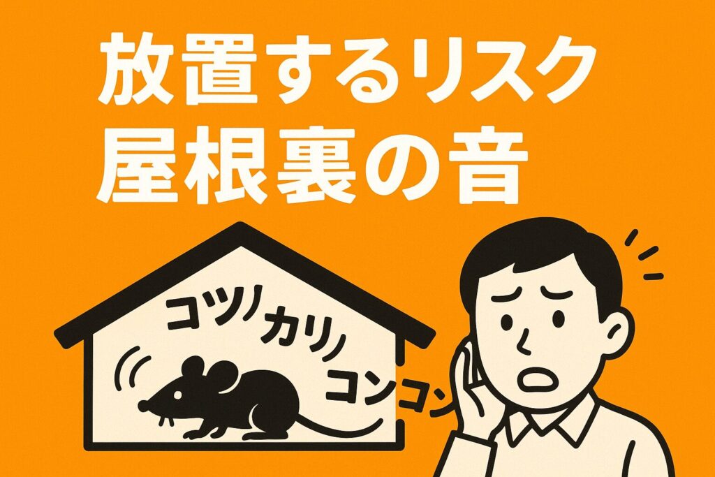 屋根裏の音、コツコツ・カリカリ・コリコリリスク