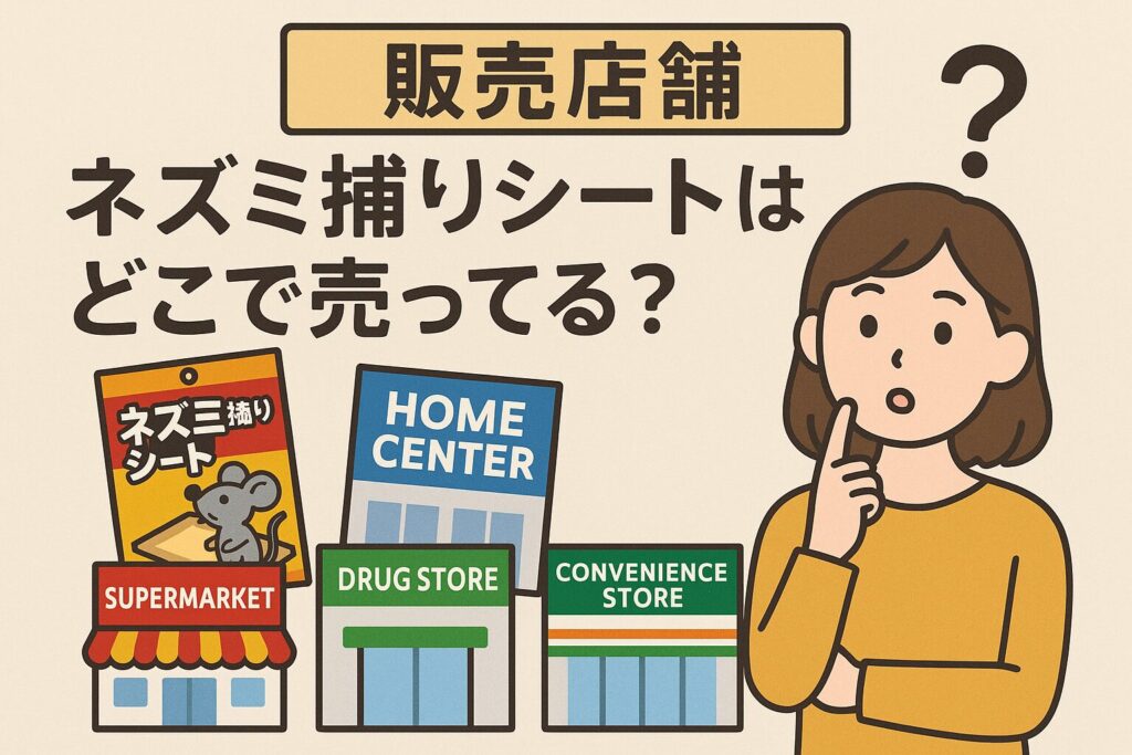 ネズミ捕りシートの販売店舗