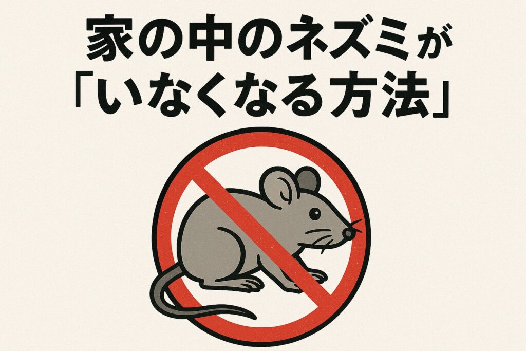 家の中ネズミのいなくなる方法