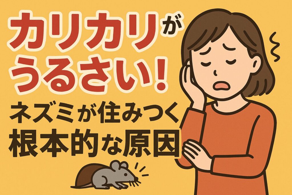 ネズミカリカリうるさい