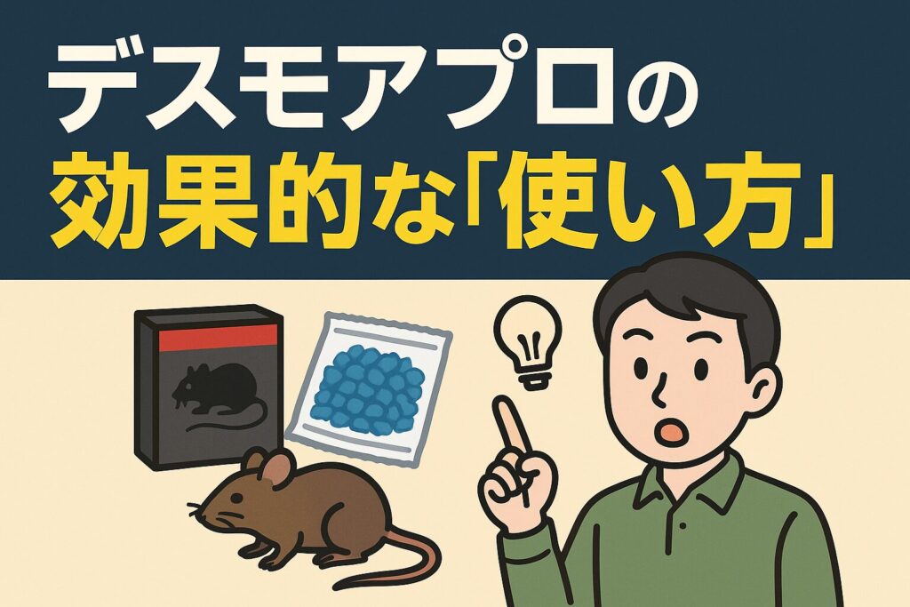 デスモアプロの効果的な使い方