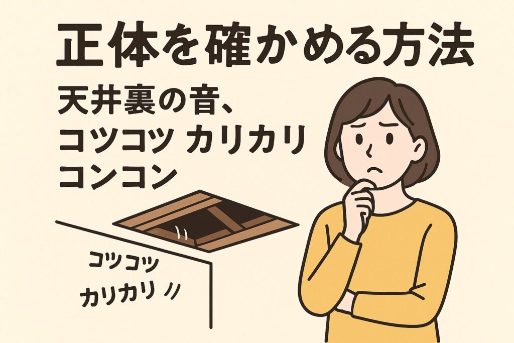 天井裏の音のコツコツ・カリカリ・コンコン