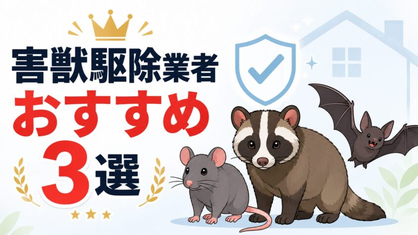 害獣駆除業者おすすめ3選