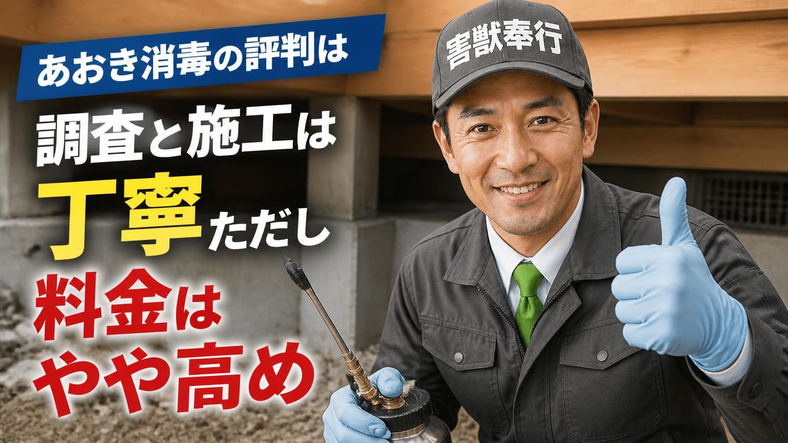 【結論】あおき消毒の評判は「調査と施工は丁寧、ただし料金はやや高め」に集約される