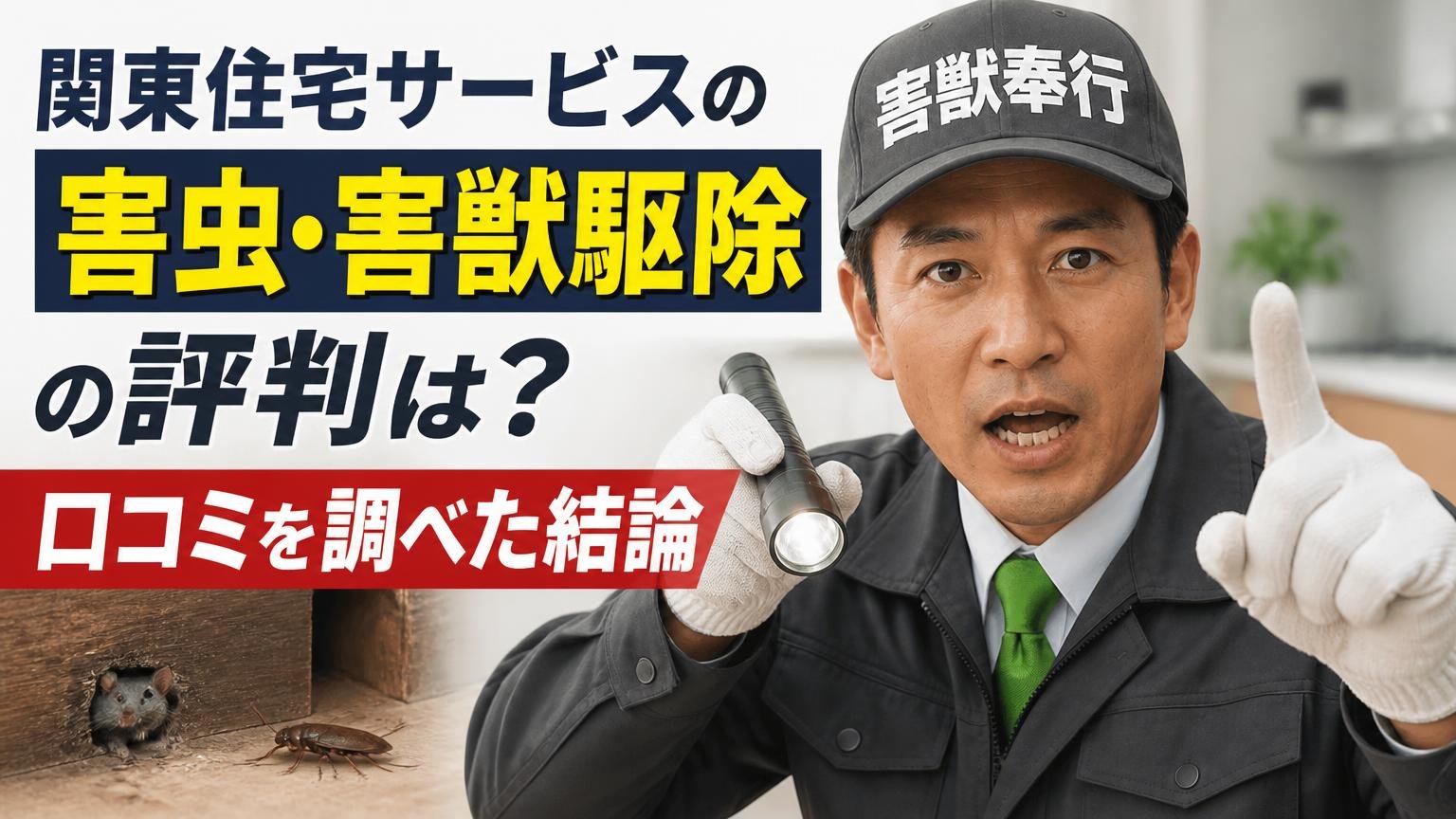 関東住宅サービスの害虫・害獣駆除の評判は?口コミを調べた結論