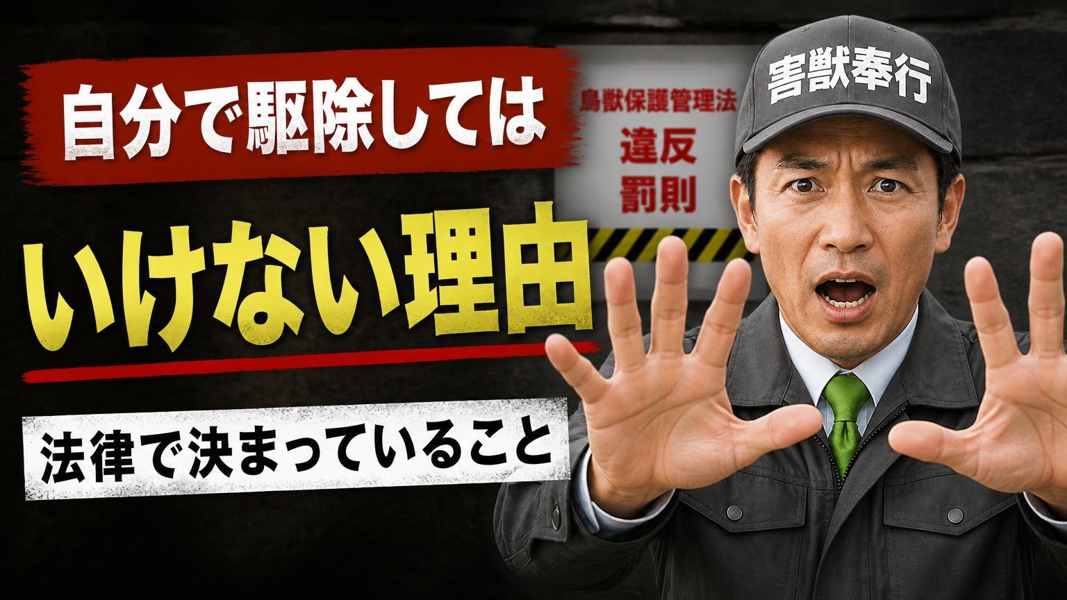 自分で駆除してはいけない理由|法律で決まっていること