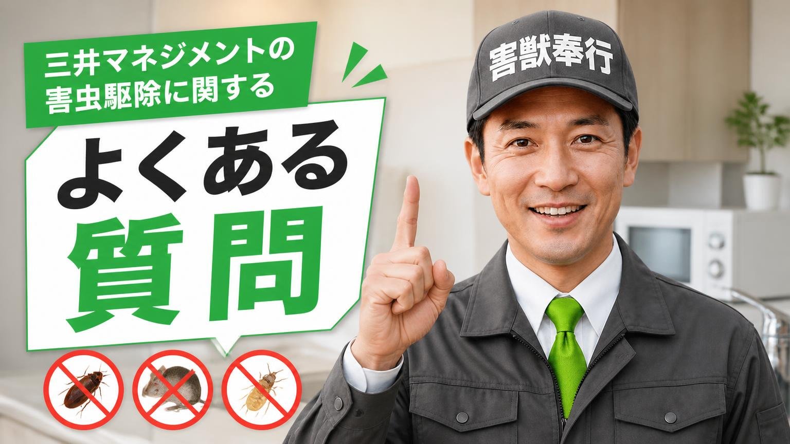 三井マネジメントの害虫駆除に関するよくある質問
