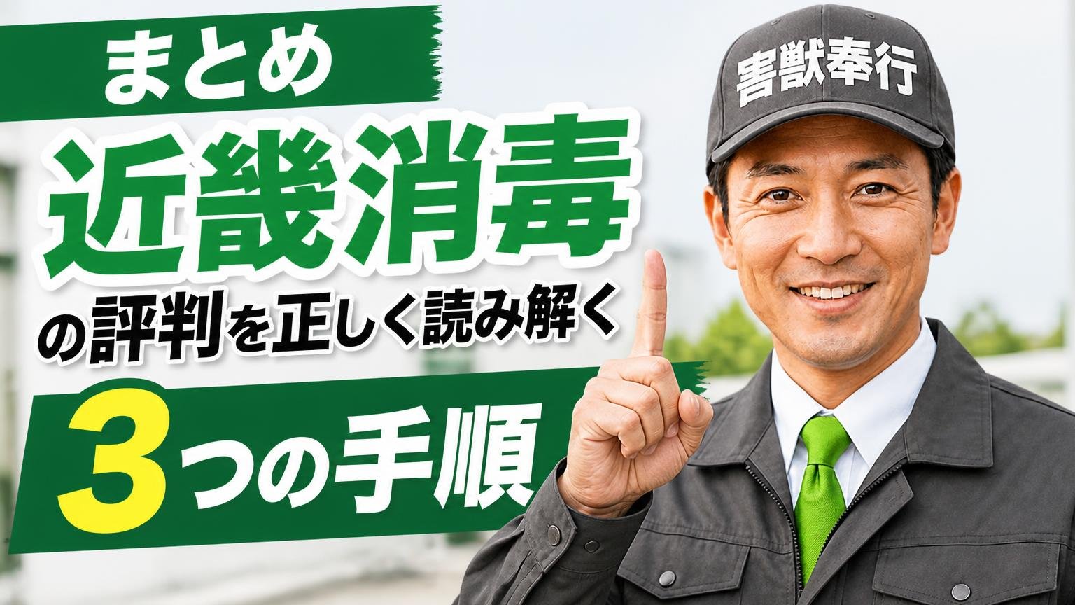 まとめ|近畿消毒の評判を正しく読み解く、3つの手順