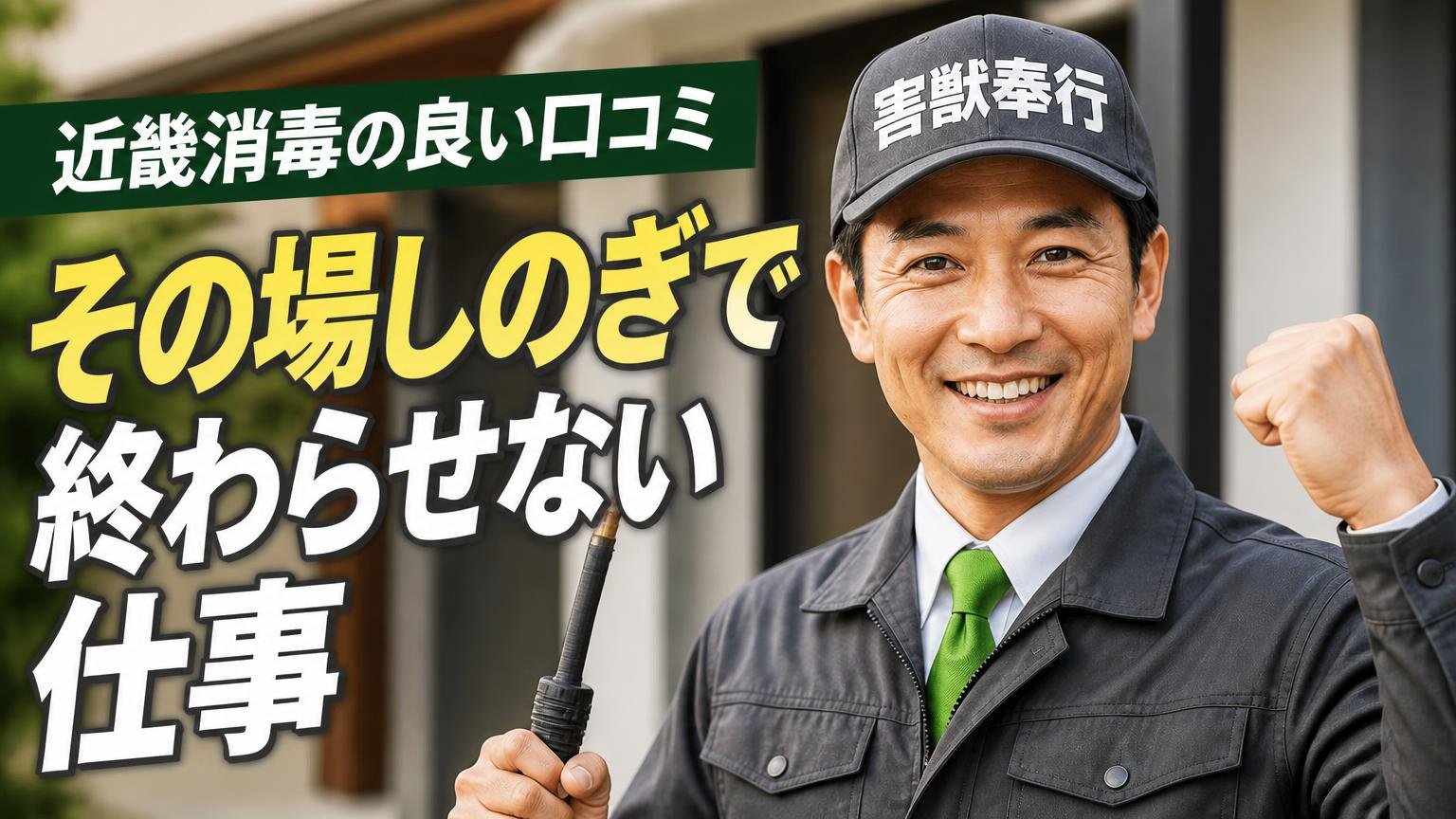 近畿消毒の良い口コミ|評価されていたのは「その場しのぎで終わらせない仕事」