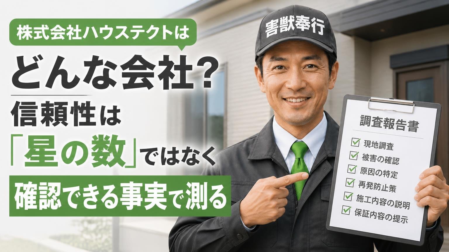 株式会社ハウステクトはどんな会社?信頼性は「星の数」ではなく確認できる事実で測る