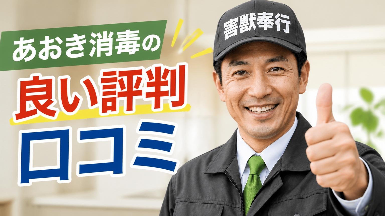 あおき消毒の良い評判・口コミ