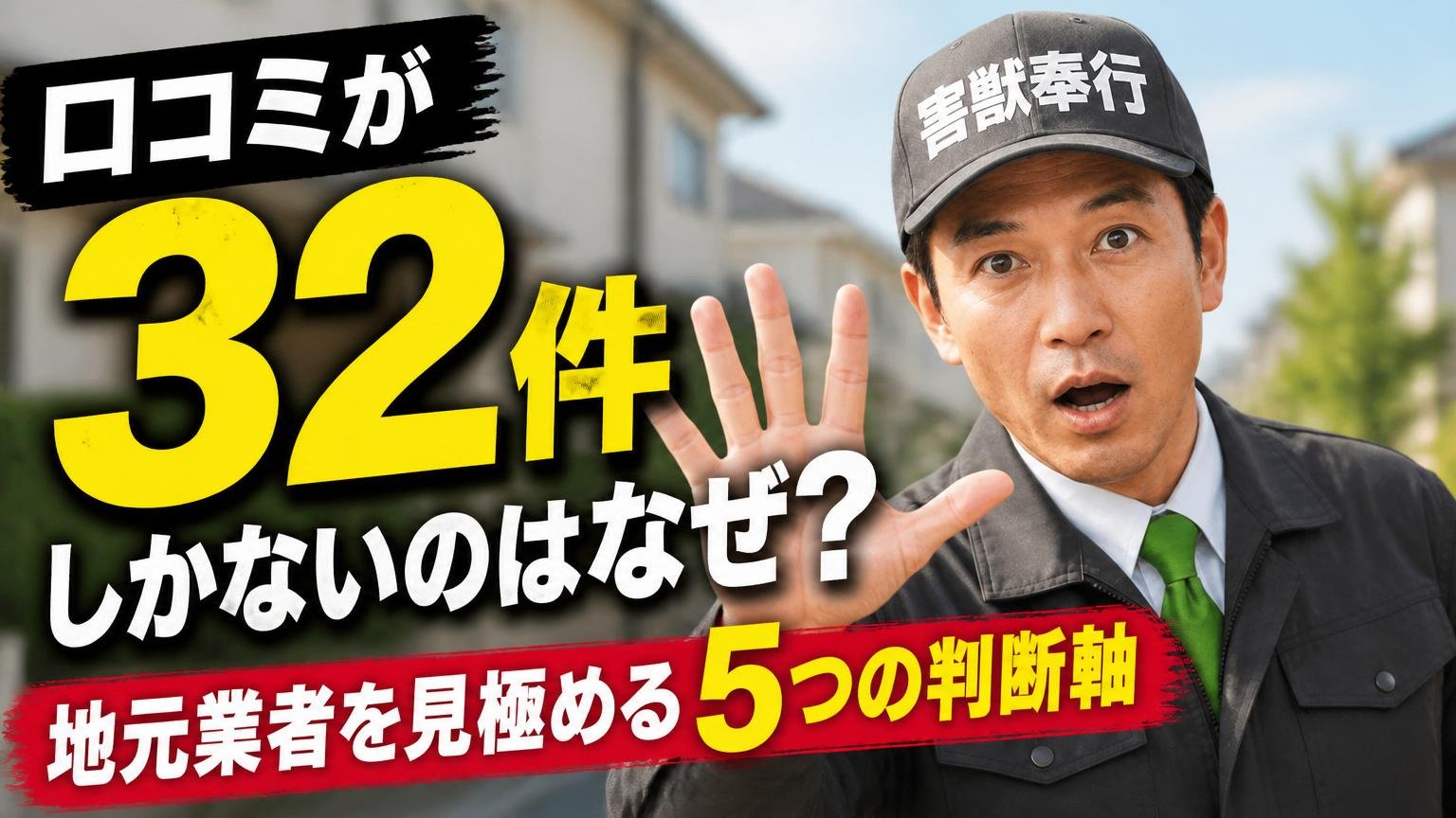 口コミが32件しかないのはなぜ?地元業者を見極める5つの判断軸