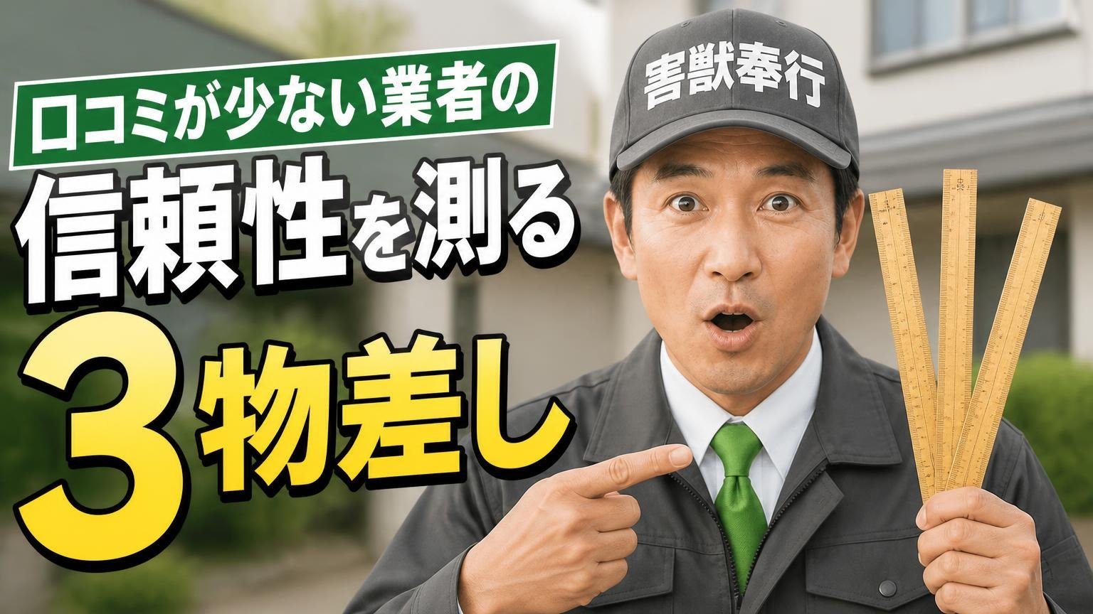 口コミが少ない業者の信頼性を測る、3つの物差し