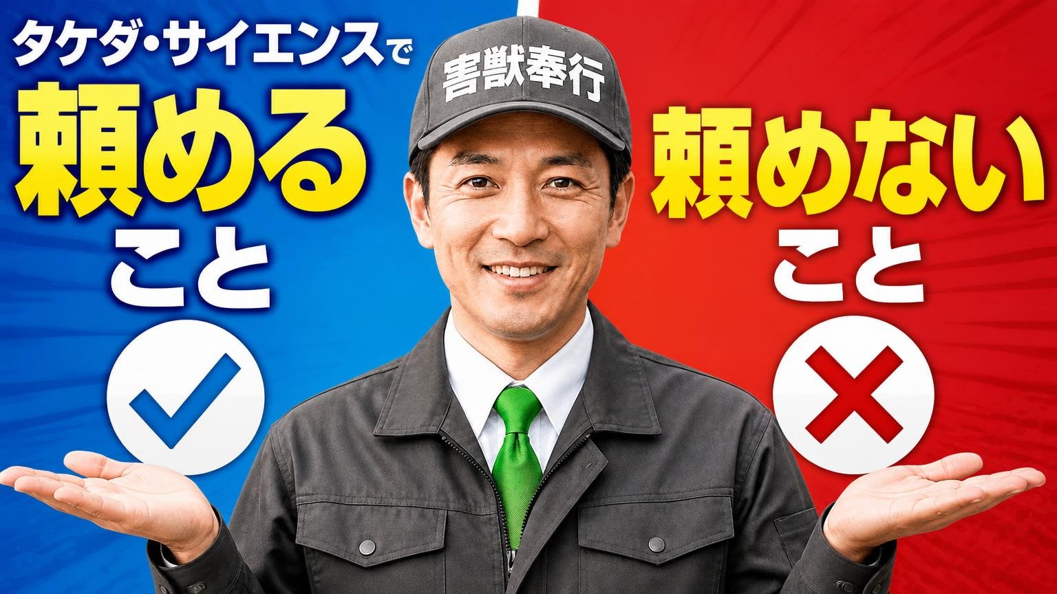タケダ・サイエンスで頼めること・頼めないこと