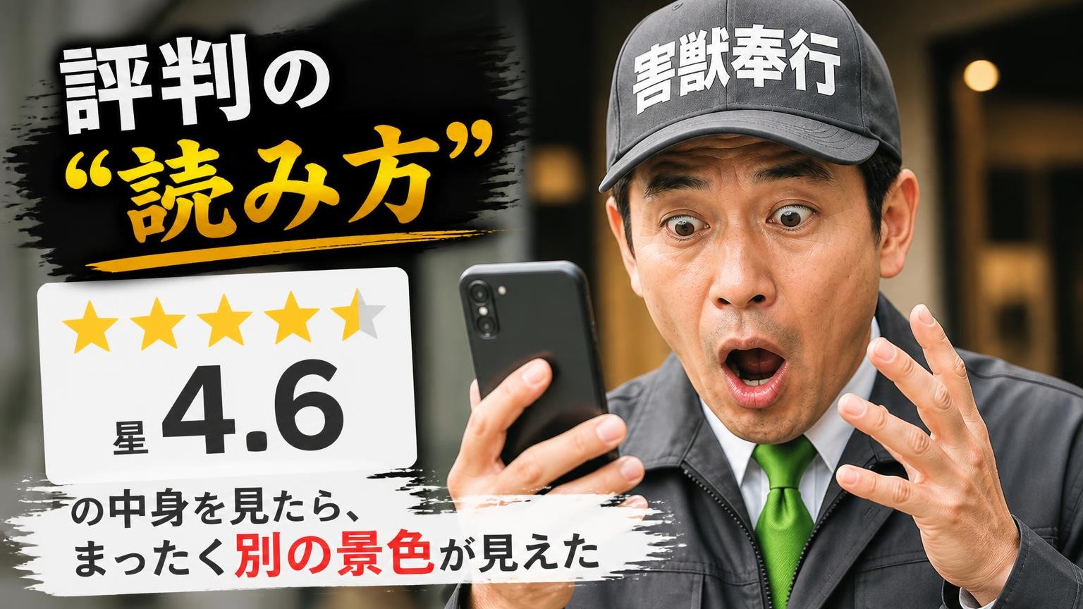 評判の"読み方"|星4.6の中身を見たら、まったく別の景色が見えた