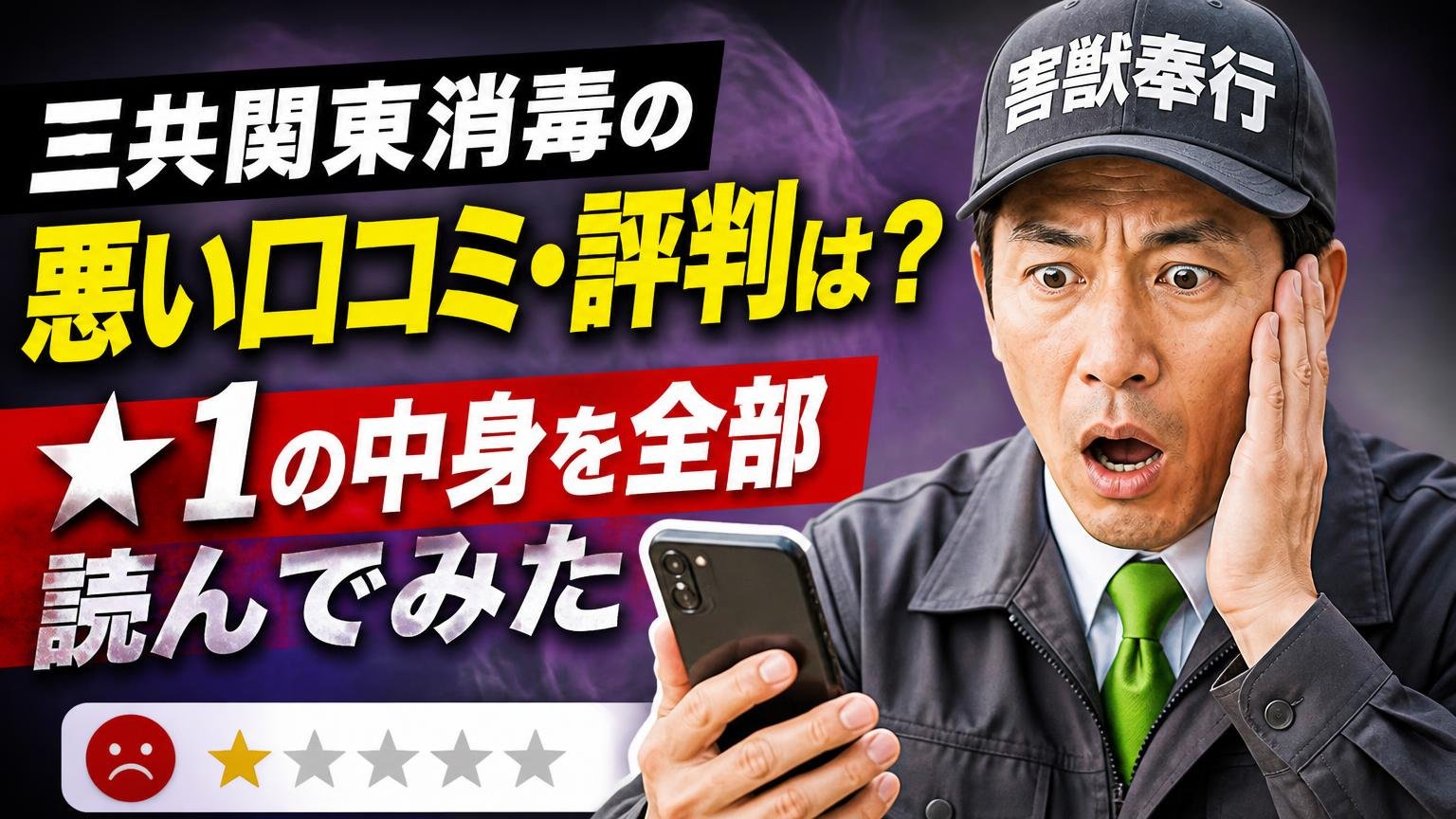 三共関東消毒の悪い口コミ・評判は?★1の中身を全部読んでみた