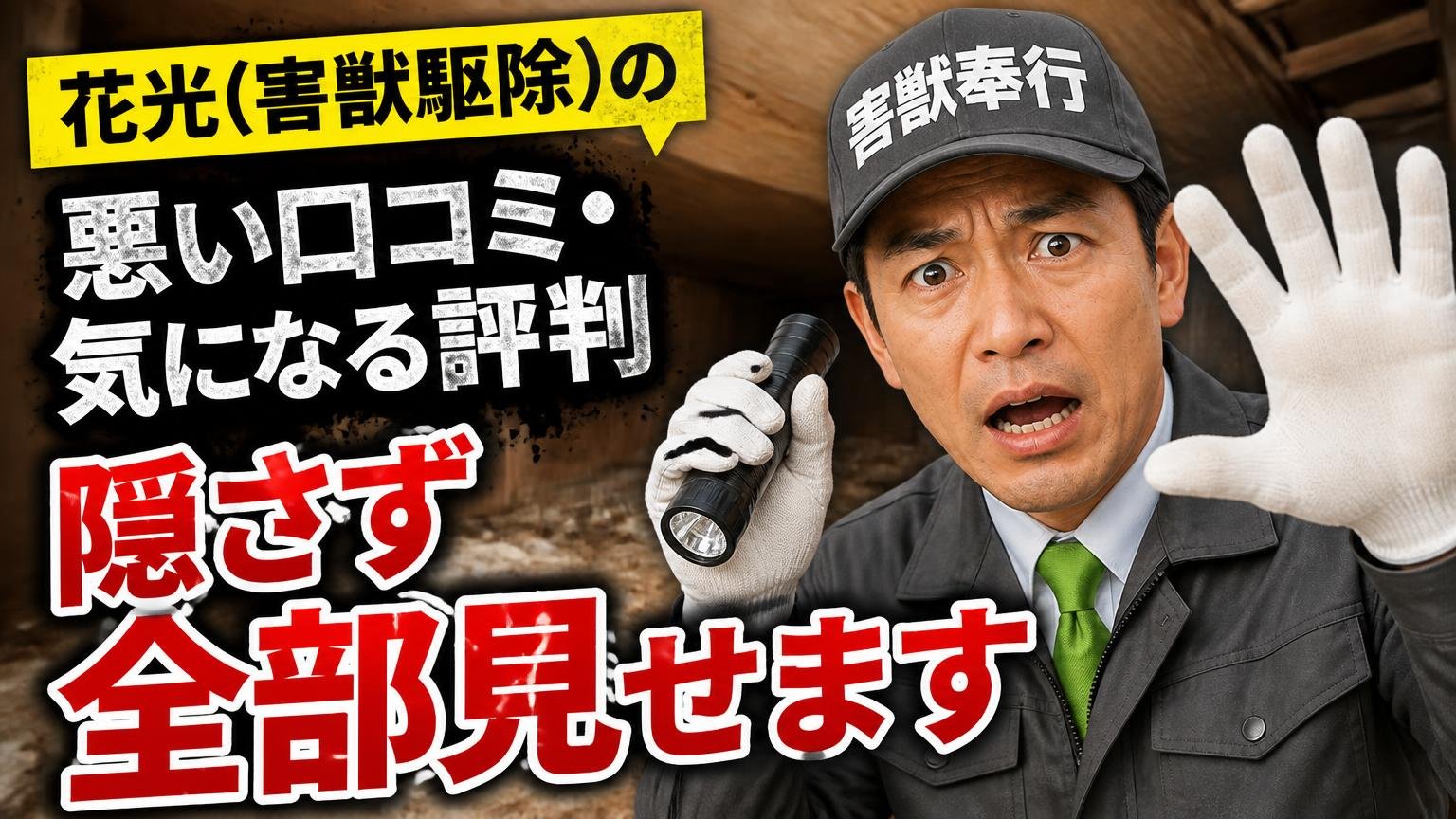 花光(害獣駆除)の悪い口コミ・気になる評判|隠さず全部見せます