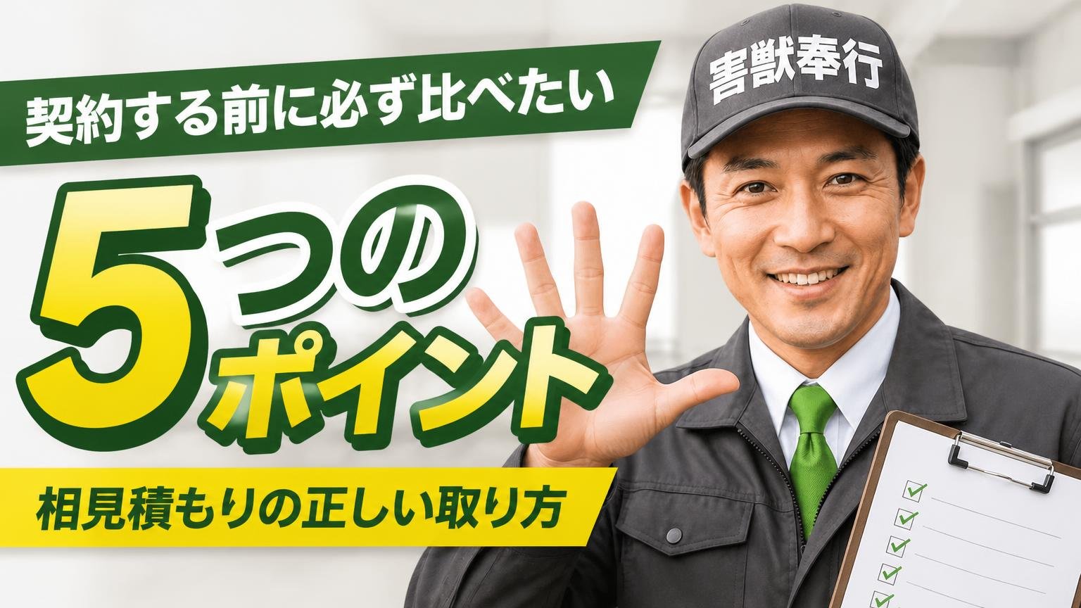 契約する前に必ず比べたい5つのポイント(相見積もりの正しい取り方)