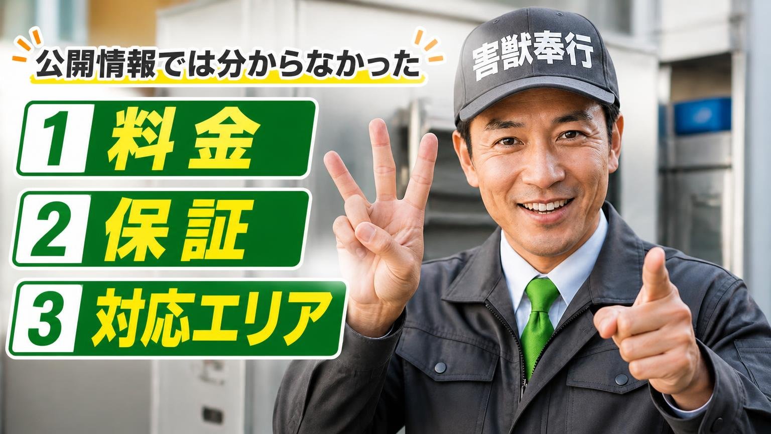 公開情報では分からなかった3つのこと(料金・保証・対応エリア)