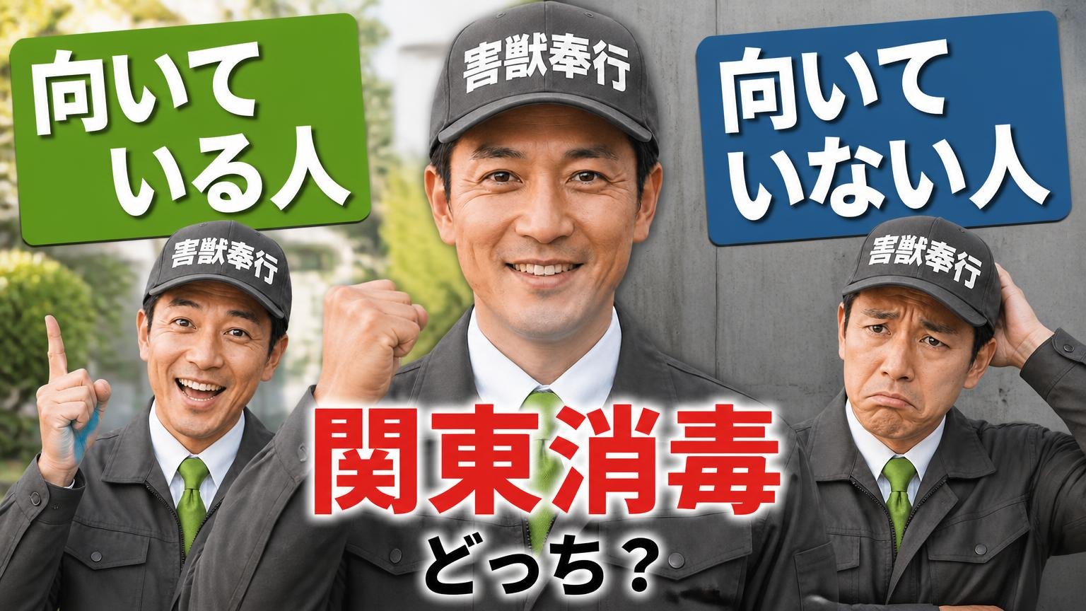 関東消毒が向いている人・向いていない人