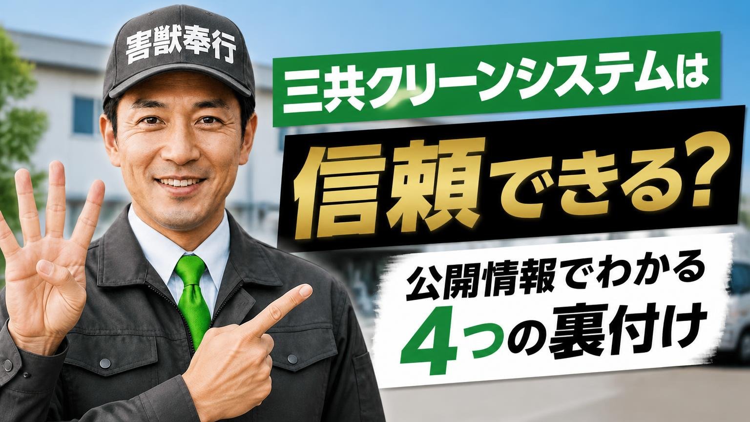 三共クリーンシステムは信頼できる?公開情報でわかる4つの裏付け