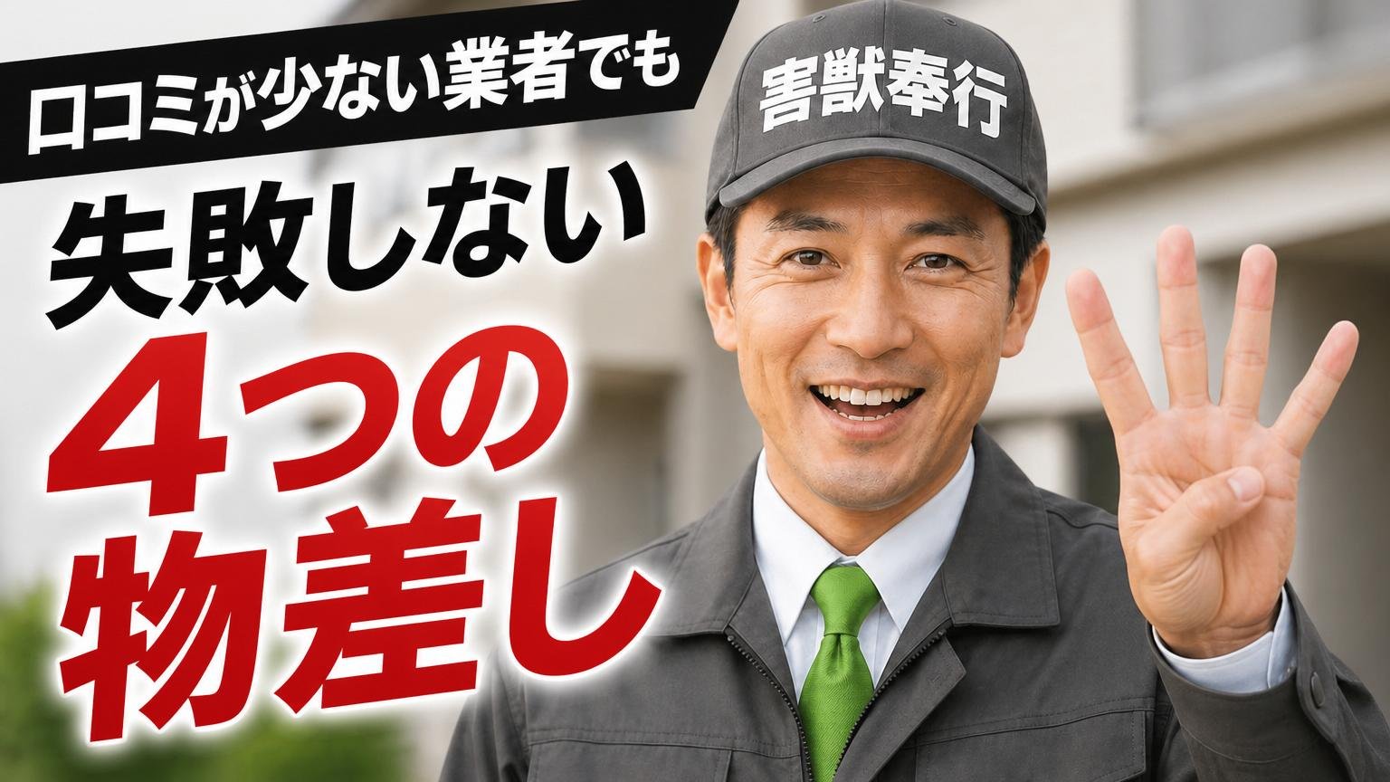 口コミが少ない業者でも失敗しない「4つの物差し」