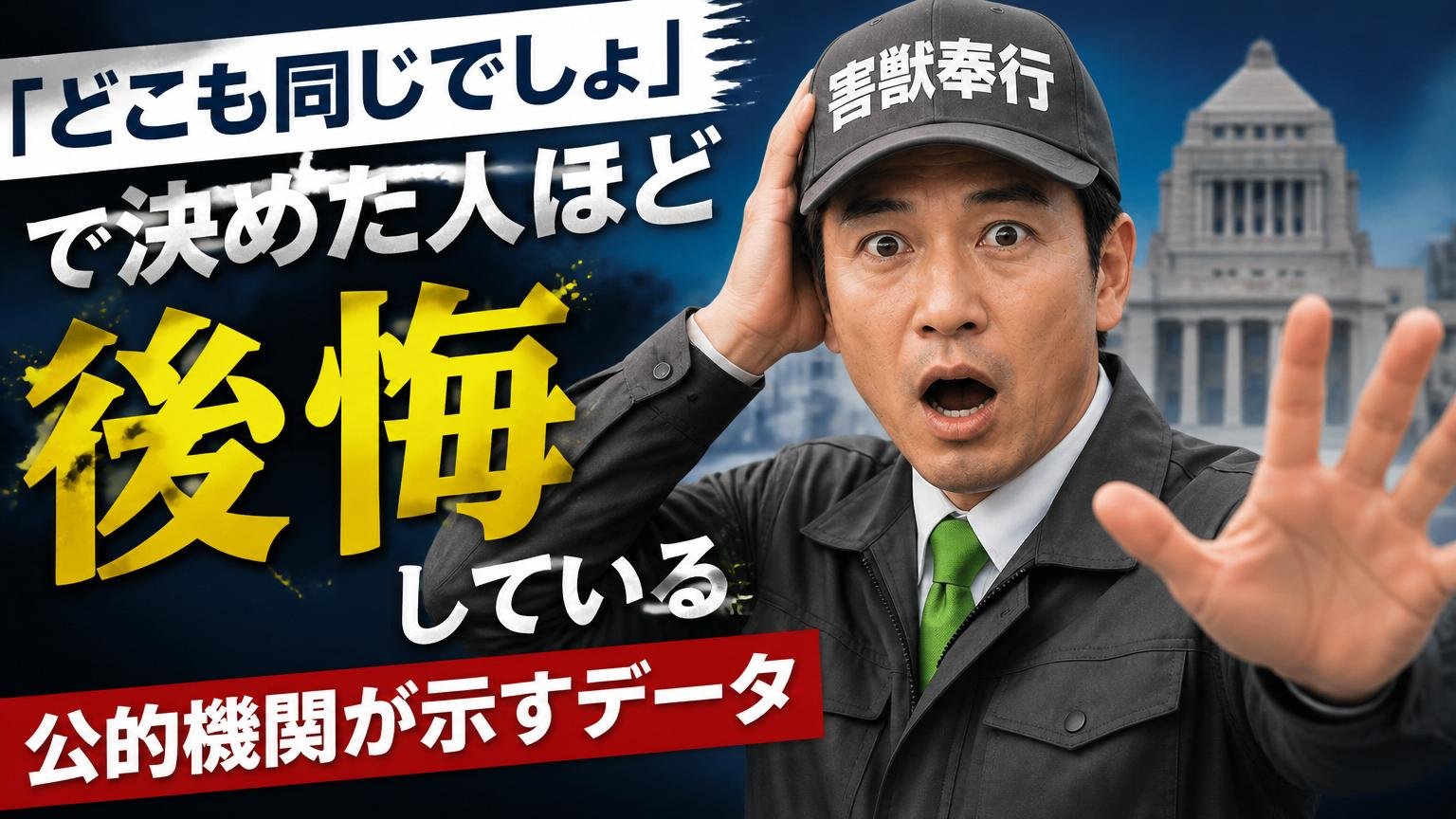 「どこも同じでしょ」で決めた人ほど後悔している——公的機関が示すデータ