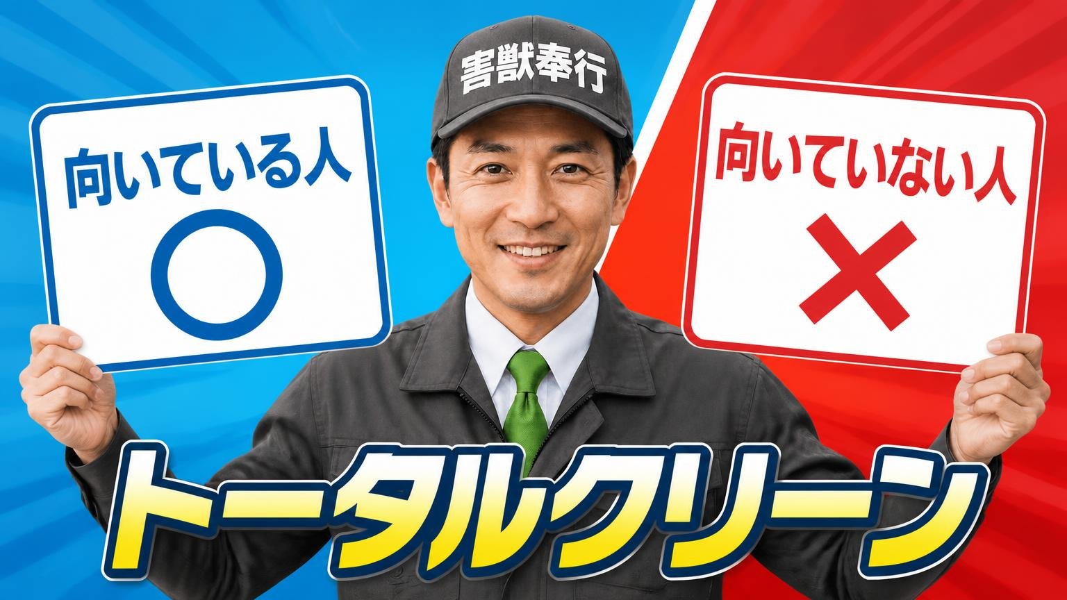トータルクリーンが向いている人・向いていない人