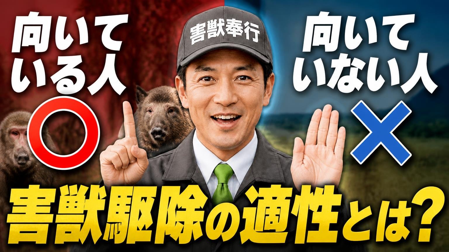 花光の害獣駆除が向いている人・向いていない人