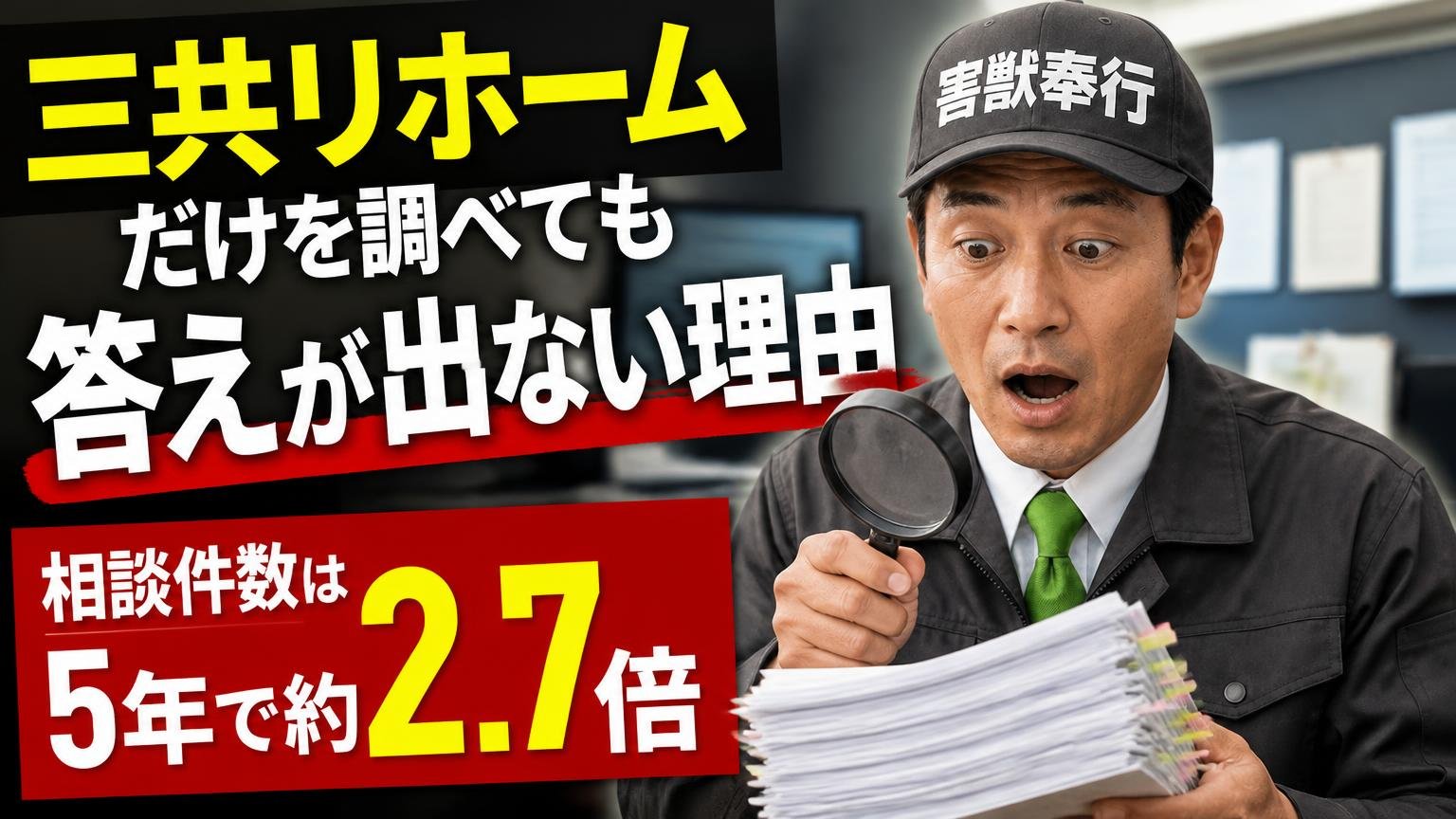 三共リホームだけを調べても答えが出ない理由 相談件数は5年で約2.7倍