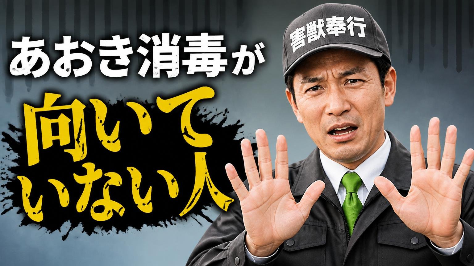 あおき消毒が「向いていない人」